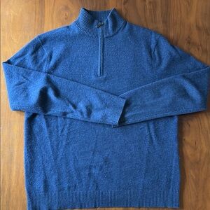 Men's Cashmere 2 ply Blue Sweater